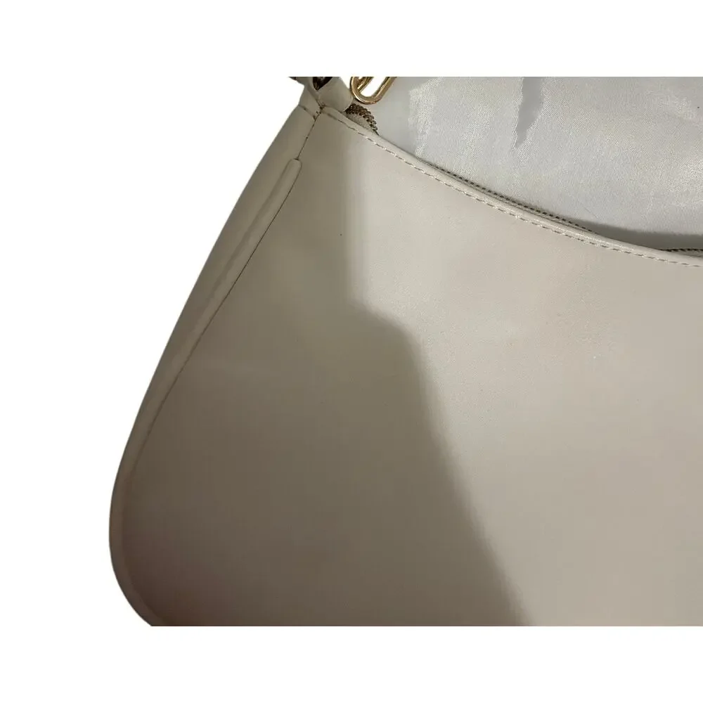 Unbranded White Small Handbag / Purse Interchangeable Straps - 10.5x5